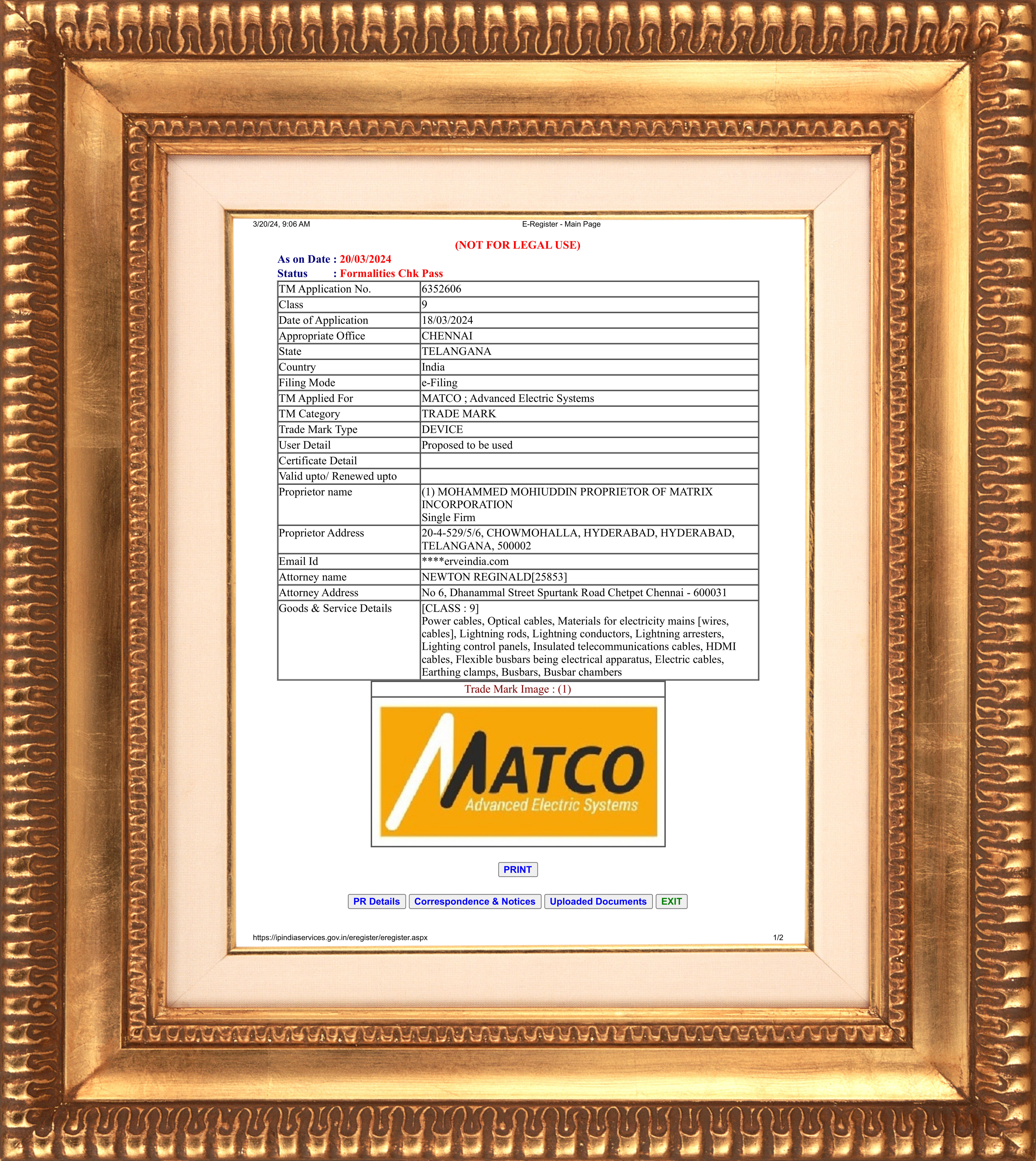 Certificate 9